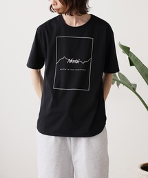 NANGA/ナンガ DRY MIX FRAME LOGO TEE ロゴ 半袖Tシャツ