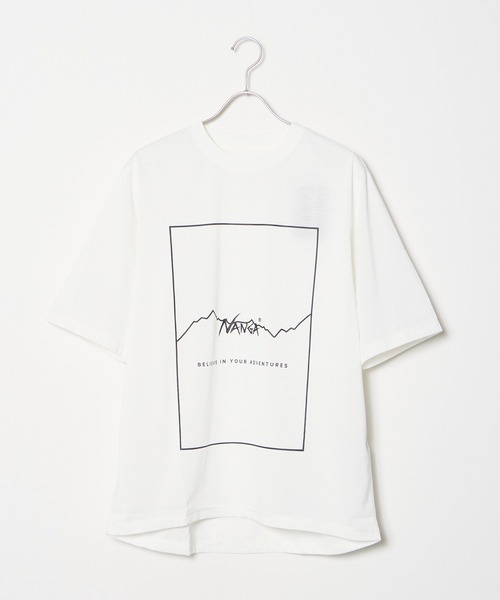 NANGA(ナンガ)の「NANGA/ナンガ DRY MIX FRAME LOGO TEE ロゴ 半袖Tシャツ(Tシャツ/カットソー・メンズ・ホワイト/ブラック/ターコイズブルー・M/XL/L)」の21枚目の写真