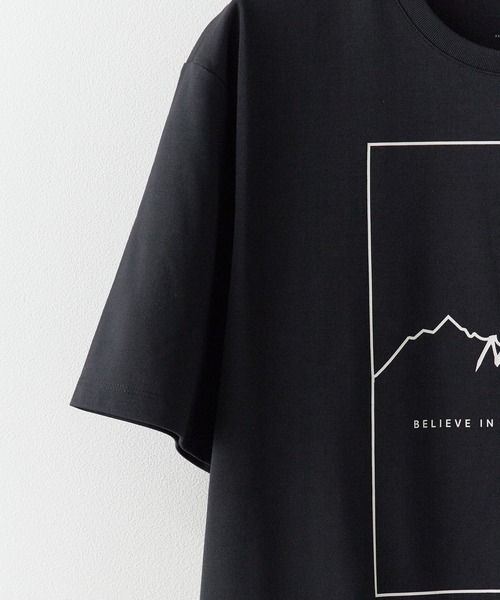 NANGA(ナンガ)の「NANGA/ナンガ DRY MIX FRAME LOGO TEE ロゴ 半袖Tシャツ(Tシャツ/カットソー・メンズ・ホワイト/ブラック/ターコイズブルー・M/XL/L)」の5枚目の写真