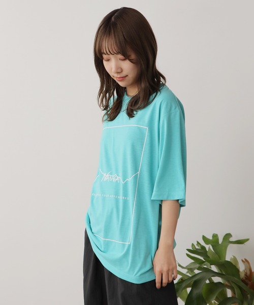 NANGA(ナンガ)の「NANGA/ナンガ DRY MIX FRAME LOGO TEE ロゴ 半袖Tシャツ(Tシャツ/カットソー・メンズ・ホワイト/ブラック/ターコイズブルー・M/XL/L)」の12枚目の写真
