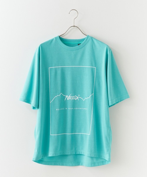 NANGA(ナンガ)の「NANGA/ナンガ DRY MIX FRAME LOGO TEE ロゴ 半袖Tシャツ(Tシャツ/カットソー・メンズ・ホワイト/ブラック/ターコイズブルー・M/XL/L)」の10枚目の写真