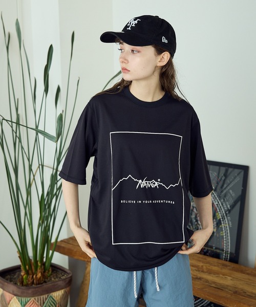 NANGA(ナンガ)の「NANGA/ナンガ DRY MIX FRAME LOGO TEE ロゴ 半袖Tシャツ(Tシャツ/カットソー・メンズ・ホワイト/ブラック/ターコイズブルー・M/XL/L)」の14枚目の写真