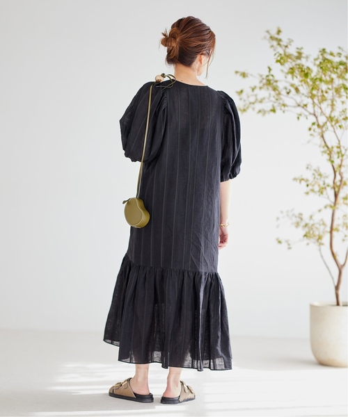 JOURNAL STANDARD（ジャーナルスタンダード）の「《追加2》ヨーロピアンドビーストライプワンピース（ワンピース・レディース・ブルー/ブラック/ブラウン・36/38）」の19枚目の写真