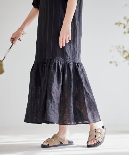 JOURNAL STANDARD（ジャーナルスタンダード）の「《追加2》ヨーロピアンドビーストライプワンピース（ワンピース・レディース・ブルー/ブラック/ブラウン・36/38）」の21枚目の写真