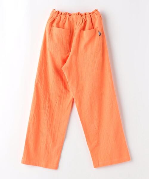 green label relaxing（グリーンレーベルリラクシング）の「TJ ハイウエスト カラーパンツ 2 110cm-130cm（その他パンツ・キッズ・オレンジ/オフホワイト・XS110/S130）」の9枚目の写真