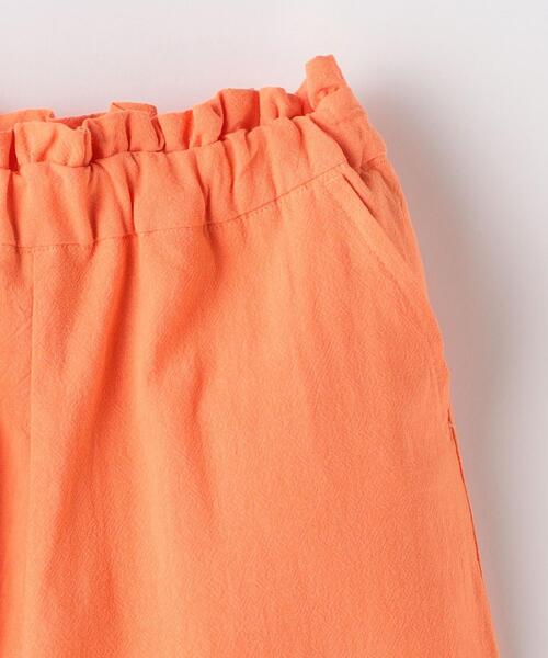 green label relaxing（グリーンレーベルリラクシング）の「TJ ハイウエスト カラーパンツ 2 110cm-130cm（その他パンツ・キッズ・オレンジ/オフホワイト・XS110/S130）」の12枚目の写真
