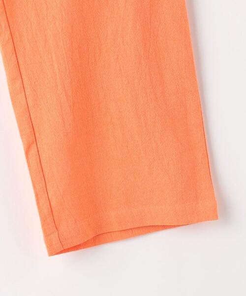 green label relaxing（グリーンレーベルリラクシング）の「TJ ハイウエスト カラーパンツ 2 110cm-130cm（その他パンツ・キッズ・オレンジ/オフホワイト・XS110/S130）」の7枚目の写真