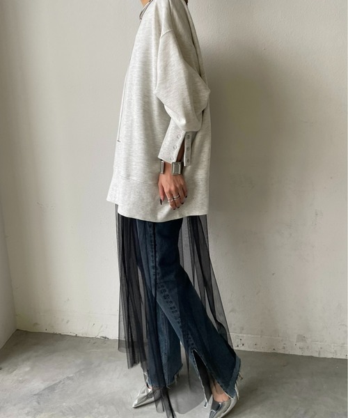 Cowboysofhabit  バックオープントップス AIC.（エーアイシー）の「バックオープンロングカフス裏毛