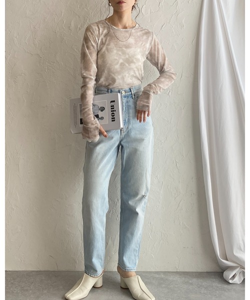 新品未使用❣️ アンジェリーナ　ジャガードシアートップス 最終お値引き☆【タグ付き、新品】アンジェリーナジャガード