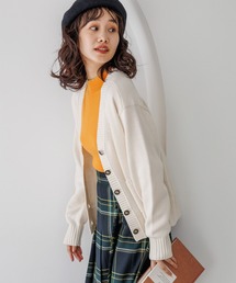 洗えるニコミリＶネックカーディガン
