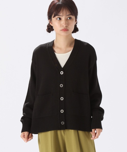 niko and...（ニコアンド）の「洗えるニコミリＶネックカーディガン（カーディガン/ボレロ・レディース・ブラック/レッド/アイボリー/イエロー/カーキ・SHORT/BIG(L)）」の15枚目の写真