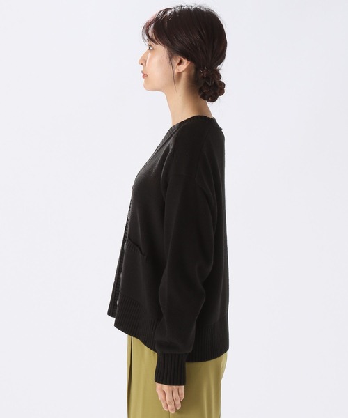 niko and...（ニコアンド）の「洗えるニコミリＶネックカーディガン（カーディガン/ボレロ・レディース・ブラック/レッド/アイボリー/イエロー/カーキ・SHORT/BIG(L)）」の13枚目の写真