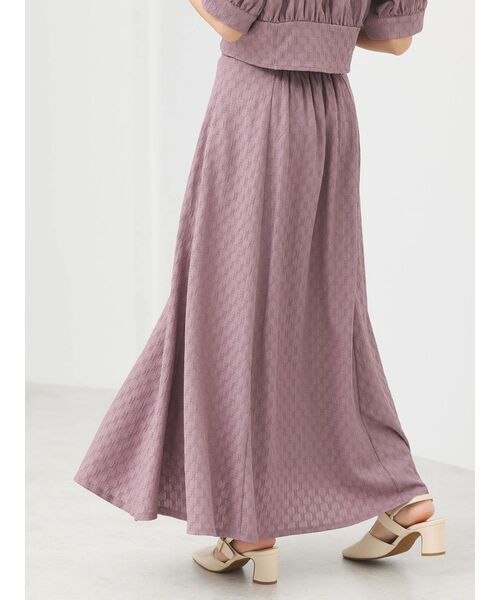 earth music&ecology（アースミュージックアンドエコロジー）の「ジャガードフレアスカート（スカート・レディース・ブルー/ブラック/ピンク・FREE）」の22枚目の写真