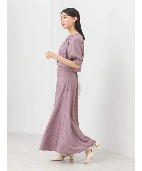 earth music&ecology（アースミュージックアンドエコロジー）の「ジャガードフレアスカート（スカート・レディース・ブルー/ブラック/ピンク・FREE）」の20枚目の写真