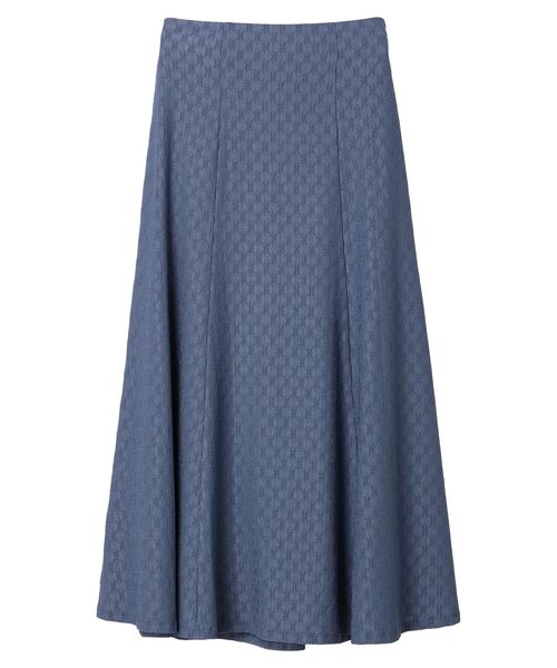 earth music&ecology（アースミュージックアンドエコロジー）の「ジャガードフレアスカート（スカート・レディース・ブルー/ブラック/ピンク・FREE）」の12枚目の写真