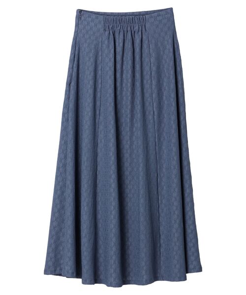 earth music&ecology（アースミュージックアンドエコロジー）の「ジャガードフレアスカート（スカート・レディース・ブルー/ブラック/ピンク・FREE）」の11枚目の写真