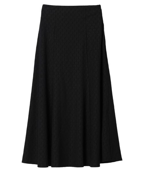 earth music&ecology（アースミュージックアンドエコロジー）の「ジャガードフレアスカート（スカート・レディース・ブルー/ブラック/ピンク・FREE）」の6枚目の写真