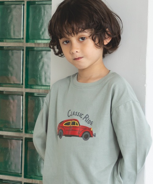 pairmanon（ペアマノン）の「【かぞくおそろい】オリジナル プリント ロゴ イラスト グラフィック 長袖 Tシャツ（Tシャツ/カットソー・キッズ・ベージュ系その他6/グリーン系その他/ホワイト系その他4/ブラック系その他2/ベージュ系その他2/ベージュ系その他/ピンク系その他2/ピンク系その他/パープル系その他/ホワイト系その他3/ピンク/ブラック系その他/ブルー系その他2/ホワイト系その他2/ホワイト系その他/パープル系その他2/テラコッタ/ミント/ブラック系その他3/ブルー系その他・120/100/110/140/130/90/150/80）」の14枚目の写真