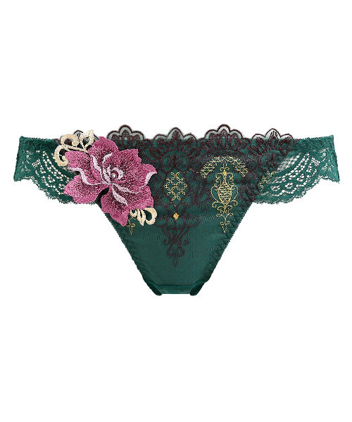 HIMICO（ヒミコ）の「【華やかな異国情緒漂う 016series】Esoticita Rosa ショーツ スタンダード（ショーツ・レディース・ターコイズブルー/オフホワイト/ブラック/グリーン/ブラウン/グレー・MEDIUM/LARGE）」の5枚目の写真