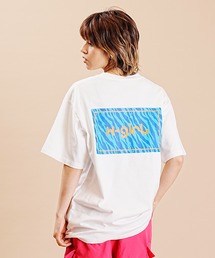 X-girl | 【ムラサキスポーツ別注】X-GIRL/エックスガール ロゴTシャツ ゼブラ柄 スクエアロゴ 半袖Tee 105232011040(Tシャツ/カットソー)
