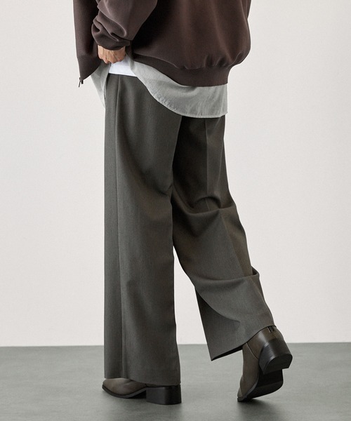 【セール】ハイソールスクエアトゥバックジップヒールブーツ（ブーツ）｜EMMA CLOTHES（エマクローズ）