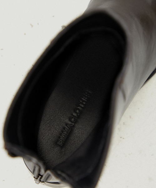 EMMA CLOTHES（エマクローズ）の「ハイソールスクエアトゥバックジップヒールブーツ（ブーツ・メンズ・ブラック/ブラック系/アイボリー/ダークブラウン/ダークグレー/ブラウン/ブラック系2・M/S/L）」の22枚目の写真