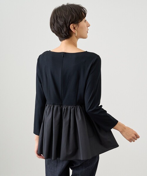 ANAYI（アナイ）の「ストレッチポンチタフタペプラムプルオーバー（T 