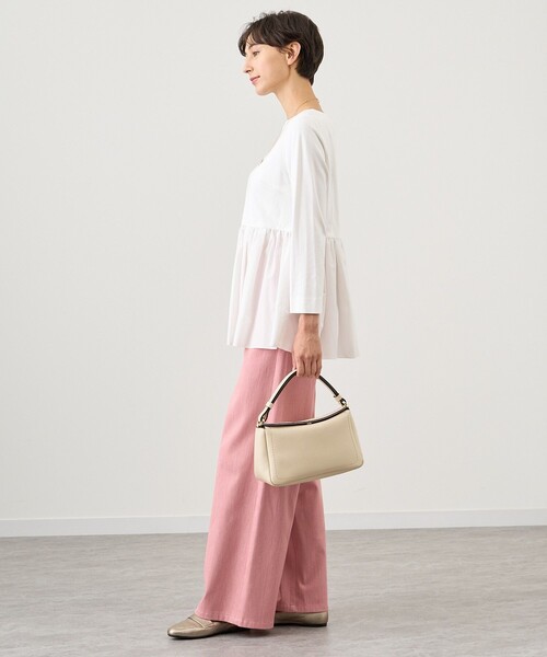 ANAYI（アナイ）の「ストレッチポンチタフタペプラムプルオーバー（T 