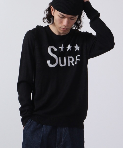 FUNALIVE(ファンアライブ)の「Logo crew neck knit / ロゴクルーネックニット unisex(ニット/セーター・メンズ・ネイビー/グレー系/ブラック/ブラック系/杢グレー/ベージュ/ベージュ系/チャコール/ネイビー系1/ブラック系1/チャコールグレー/ネイビー系・L/LL/M)」の1枚目の写真