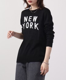 Logo crew neck knit / ロゴクルーネックニット unisex
