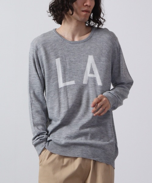 FUNALIVE(ファンアライブ)の「Logo crew neck knit / ロゴクルーネックニット unisex(ニット/セーター・メンズ・ネイビー/グレー系/ブラック/ブラック系/杢グレー/ベージュ/ベージュ系/チャコール/ネイビー系1/ブラック系1/チャコールグレー/ネイビー系・L/LL/M)」の7枚目の写真