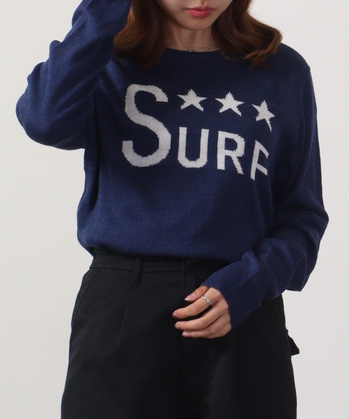 FUNALIVE(ファンアライブ)の「Logo crew neck knit / ロゴクルーネックニット unisex(ニット/セーター・メンズ・ネイビー/グレー系/ブラック/ブラック系/杢グレー/ベージュ/ベージュ系/チャコール/ネイビー系1/ブラック系1/チャコールグレー/ネイビー系・L/LL/M)」の11枚目の写真
