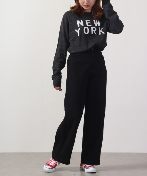 FUNALIVE(ファンアライブ)の「Logo crew neck knit / ロゴクルーネックニット unisex(ニット/セーター・メンズ・ネイビー/グレー系/ブラック/ブラック系/杢グレー/ベージュ/ベージュ系/チャコール/ネイビー系1/ブラック系1/チャコールグレー/ネイビー系・L/LL/M)」の20枚目の写真