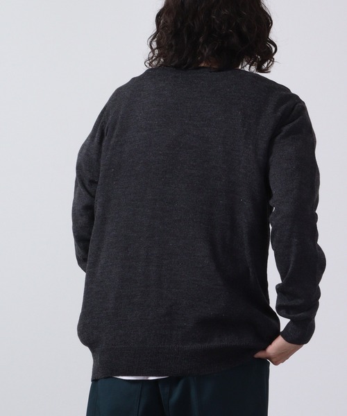 FUNALIVE(ファンアライブ)の「Logo crew neck knit / ロゴクルーネックニット unisex(ニット/セーター・メンズ・ネイビー/グレー系/ブラック/ブラック系/杢グレー/ベージュ/ベージュ系/チャコール/ネイビー系1/ブラック系1/チャコールグレー/ネイビー系・L/LL/M)」の14枚目の写真