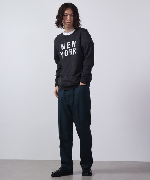 FUNALIVE(ファンアライブ)の「Logo crew neck knit / ロゴクルーネックニット unisex(ニット/セーター・メンズ・ネイビー/グレー系/ブラック/ブラック系/杢グレー/ベージュ/ベージュ系/チャコール/ネイビー系1/ブラック系1/チャコールグレー/ネイビー系・L/LL/M)」の15枚目の写真