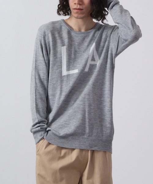FUNALIVE(ファンアライブ)の「Logo crew neck knit / ロゴクルーネックニット unisex(ニット/セーター・メンズ・ネイビー/グレー系/ブラック/ブラック系/杢グレー/ベージュ/ベージュ系/チャコール/ネイビー系1/ブラック系1/チャコールグレー/ネイビー系・L/LL/M)」の21枚目の写真