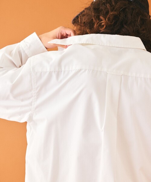 TOWNCRAFT(タウンクラフト)の「TOWN CRAFT/タウンクラフト 別注 ワンポイントロゴ リラックスフィット レギュラーカラーシャツ(シャツ/ブラウス・メンズ・グレー/ホワイト/ブルー/ベージュ/サックスブルー/ブラウン・LARGE/MEDIUM)」の19枚目の写真