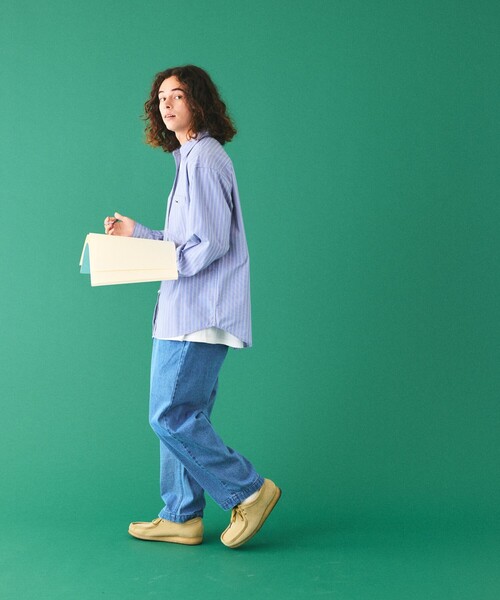 TOWNCRAFT(タウンクラフト)の「TOWN CRAFT/タウンクラフト 別注 ワンポイントロゴ リラックスフィット レギュラーカラーシャツ(シャツ/ブラウス・メンズ・グレー/ホワイト/ブルー/ベージュ/サックスブルー/ブラウン・LARGE/MEDIUM)」の21枚目の写真