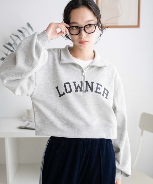 WEGO(ウィゴー)の「WEGO/ハーフジップショートスウェット(スウェット・レディース・スミクロ/ダークグリーン/杢グレー/オフホワイト/ネイビー/その他1/その他2/その他3/その他4/その他5/その他6/グリーン・FREE)」の8枚目の写真