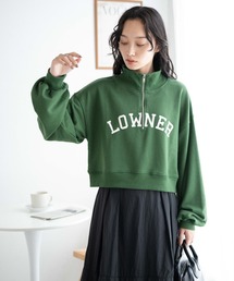 WEGO | WEGO/【23年秋冬新作】ハーフジップショートスウェット(スウェット)