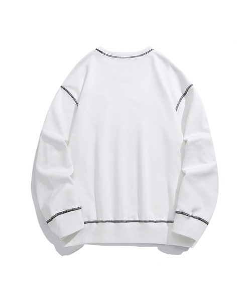 HOOK -original- ゼブラ模様ハートパッチ飾りステッチスウェット（スウェット）｜HOOK（フック）