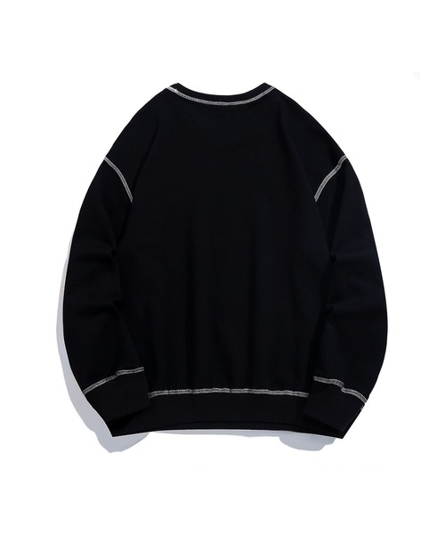 HOOK -original- ゼブラ模様ハートパッチ飾りステッチスウェット（スウェット）｜HOOK（フック）