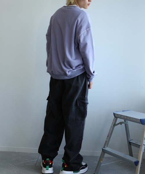 HOOK -original- ゼブラ模様ハートパッチ飾りステッチスウェット（スウェット）｜HOOK（フック）