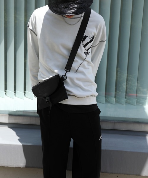 HOOK -original- ゼブラ模様ハートパッチ飾りステッチスウェット（スウェット）｜HOOK（フック）