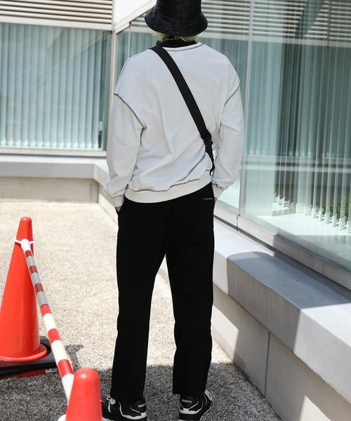 HOOK -original- ゼブラ模様ハートパッチ飾りステッチスウェット（スウェット）｜HOOK（フック）