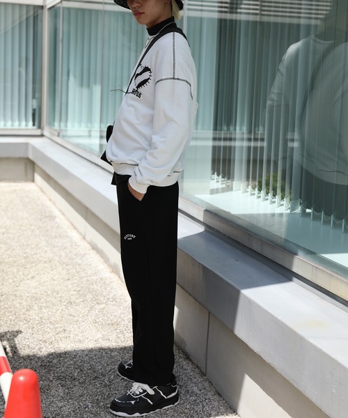 HOOK -original- ゼブラ模様ハートパッチ飾りステッチスウェット（スウェット）｜HOOK（フック）