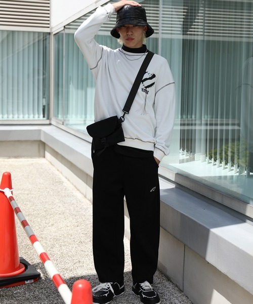 HOOK -original- ゼブラ模様ハートパッチ飾りステッチスウェット（スウェット）｜HOOK（フック）