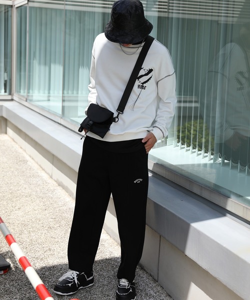 HOOK -original- ゼブラ模様ハートパッチ飾りステッチスウェット（スウェット）｜HOOK（フック）