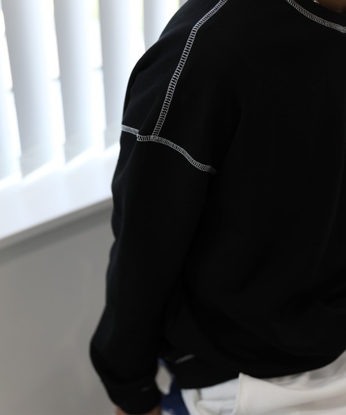 HOOK -original- ゼブラ模様ハートパッチ飾りステッチスウェット（スウェット）｜HOOK（フック）