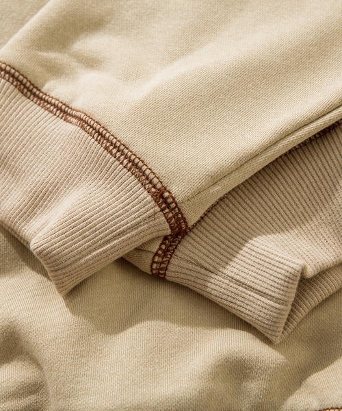 HOOK -original- ゼブラ模様ハートパッチ飾りステッチスウェット（スウェット）｜HOOK（フック）